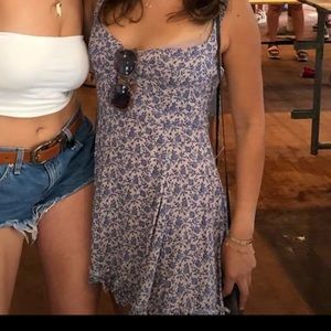 Free People floral mini dress
